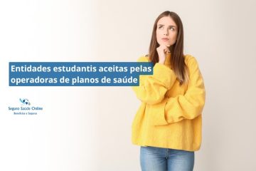 Entidades estudantis aceitas pelas operadoras de planos de saúde