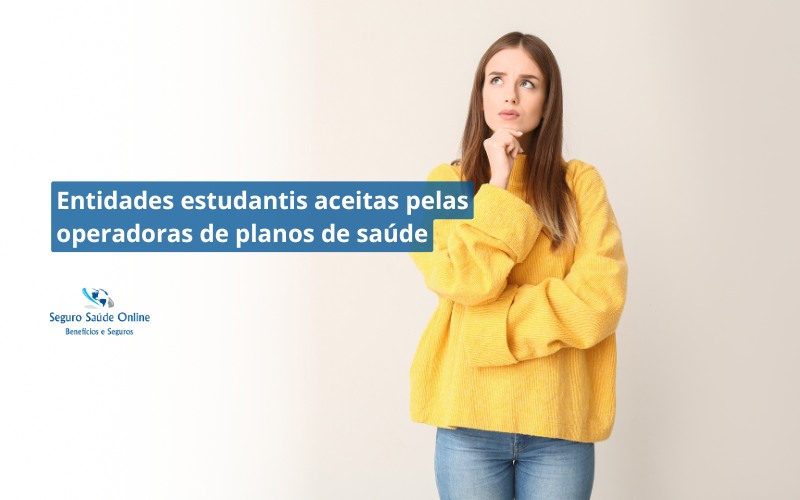 Entidades estudantis aceitas pelas operadoras de planos de saúde